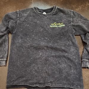 The Simpsons Treehouse of Horror Black Long Sleeve Tee